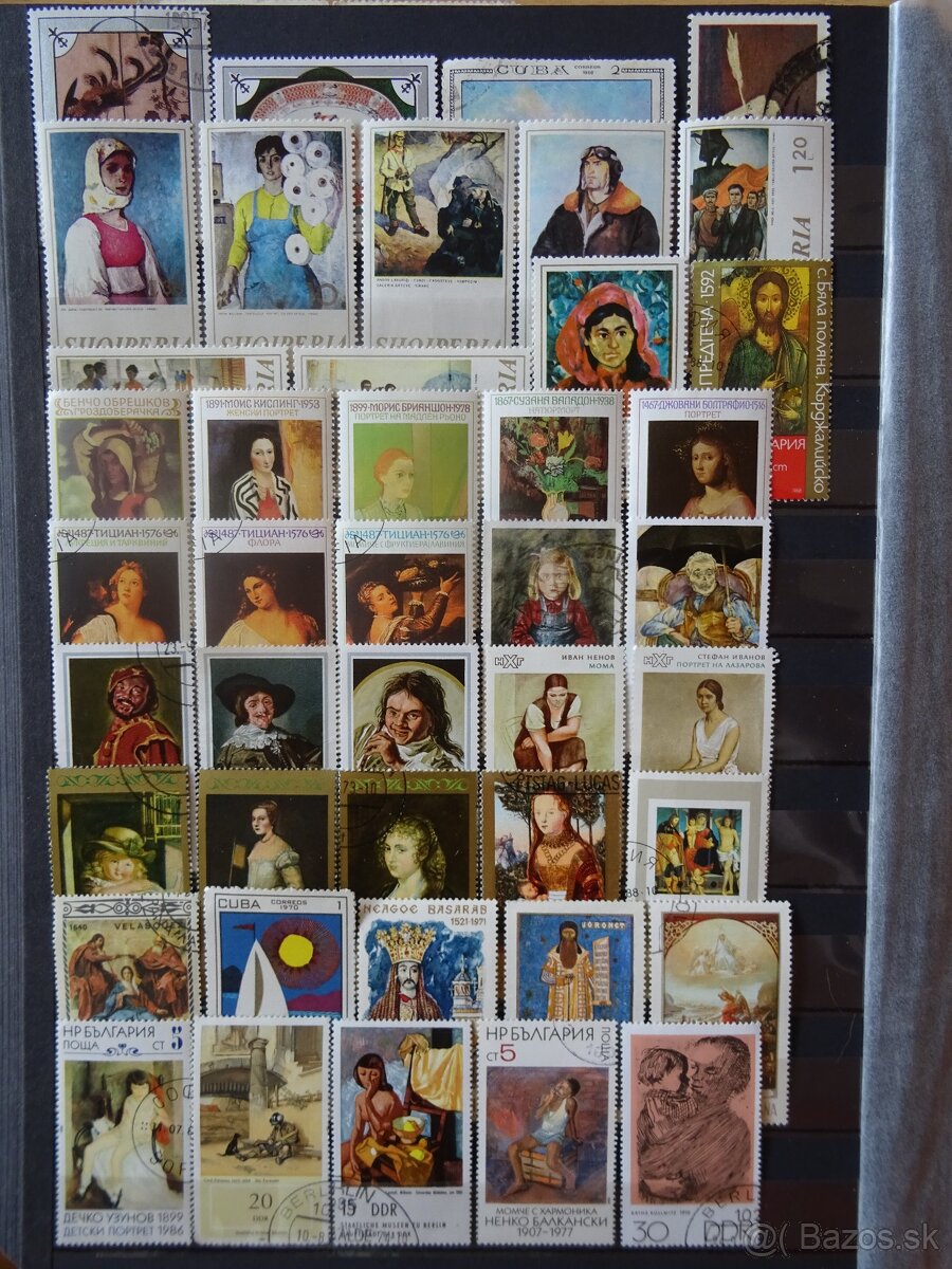 Pekná zbierka známok UMENIE 2 - 11