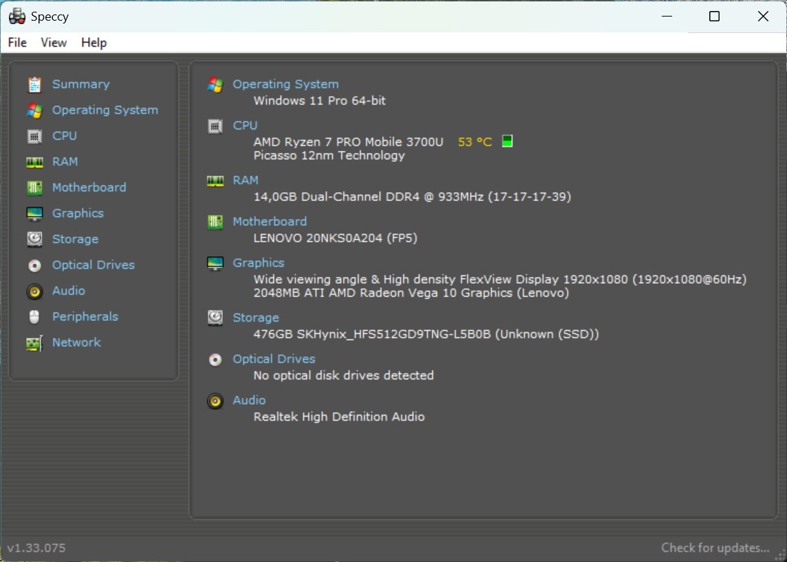 Thinkpad T495/Ryzen 7 Pro 3700U/16GB RAM/FHD IPS/512GB SSD - 11