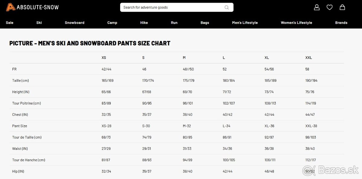 lyziarske nohavice PICTURE ORGANIC FRIENDS LINE, model UNDER - 11