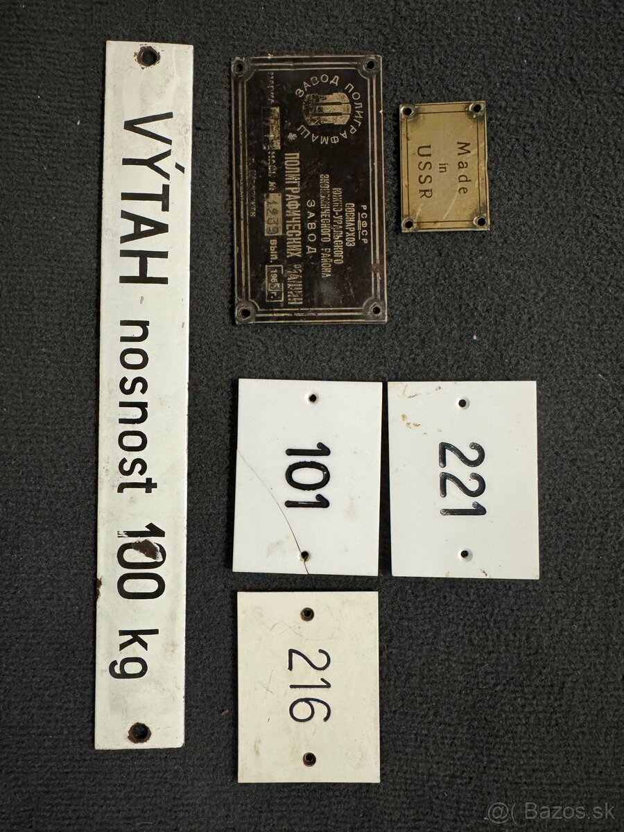 Plechové tabule, smaltovné tabule - 11