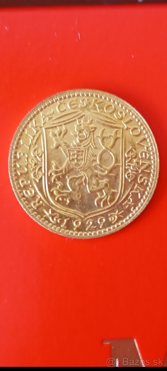 SVATOVÁCLAVSKÝ DUKÁT 1929, KRÁSNÝ STAV - 11