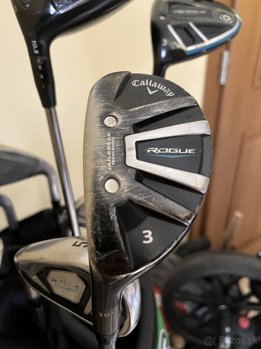 Golf.sada(12 palic a 2x bag), vozik, hitting mat, sietka. - 11