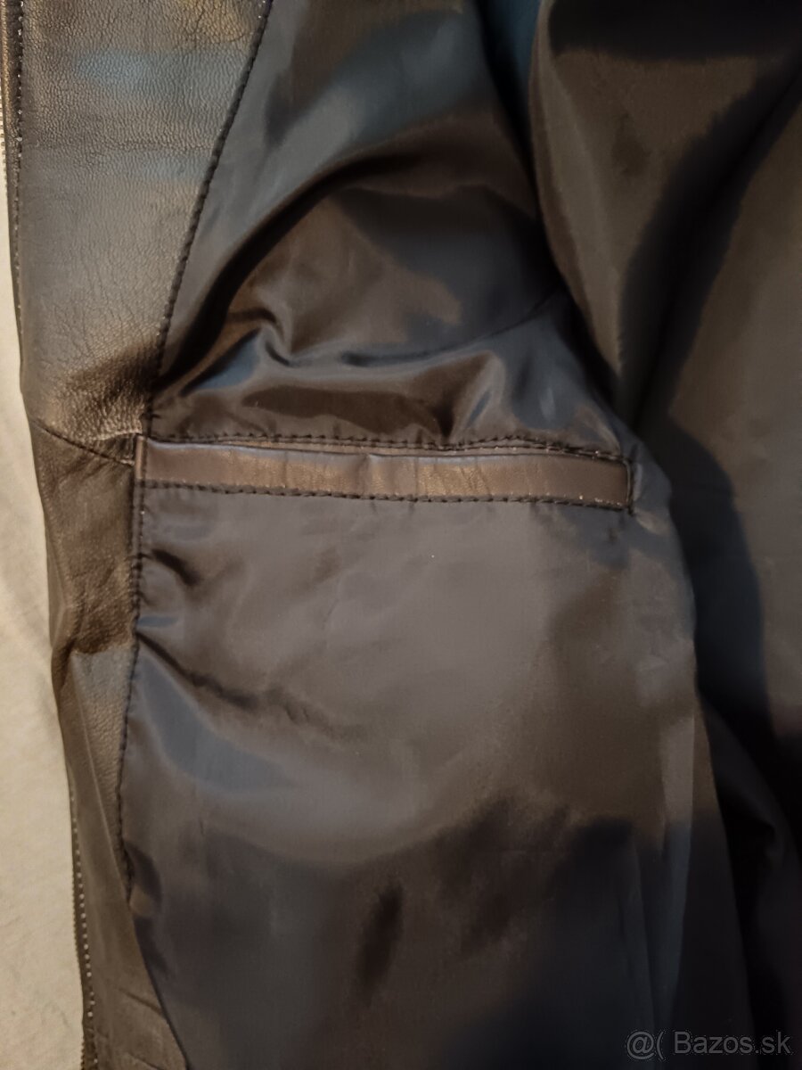 Pánska kožená bunda veľ.L-nová - 11