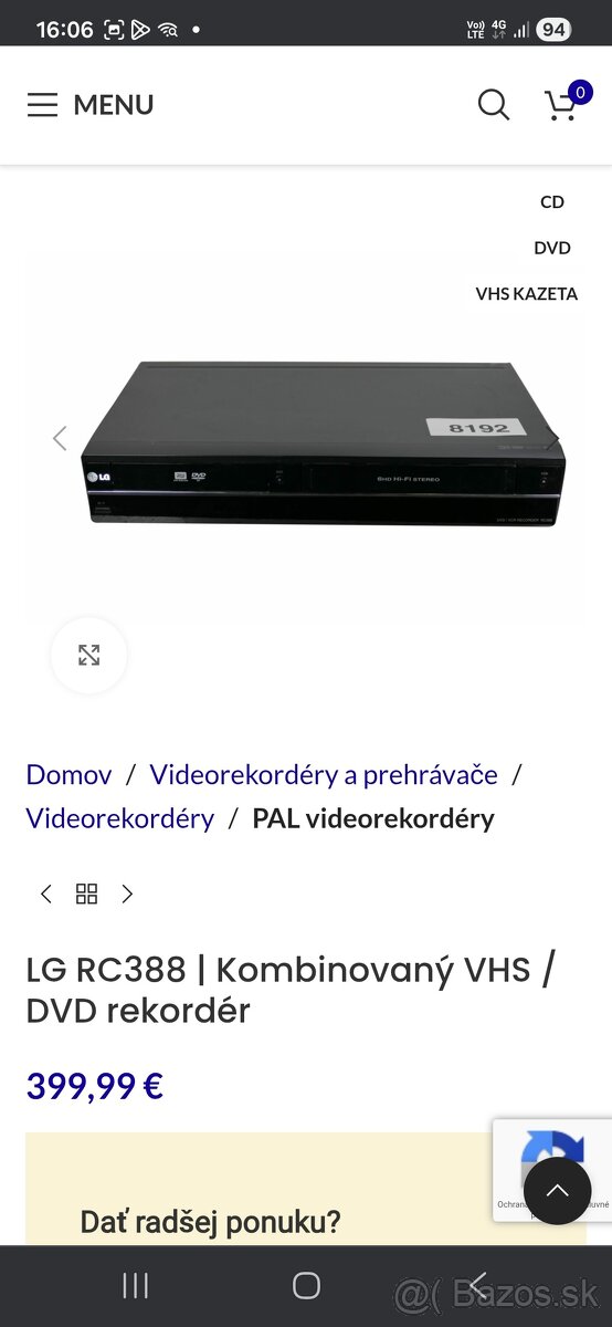 2 v1 nahrávanie VHS na DVD rekordér HiFi stereo 6 HEAD - 11