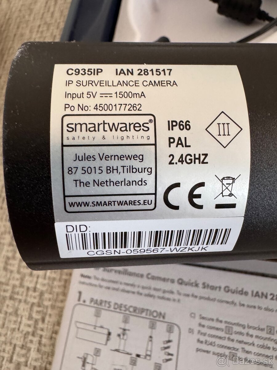 Venkovní IP sledovací kamera HD - 11