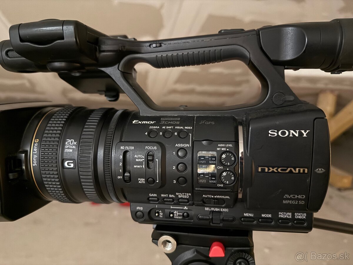 Sony HXR-NX5R – Full HD profi kamera (2 batérie, nabíjačka) - 11