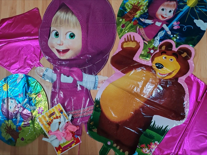Nové balóny Máša 84cm a medveď 65cm - AŽ 15/16/17 kusov - 11
