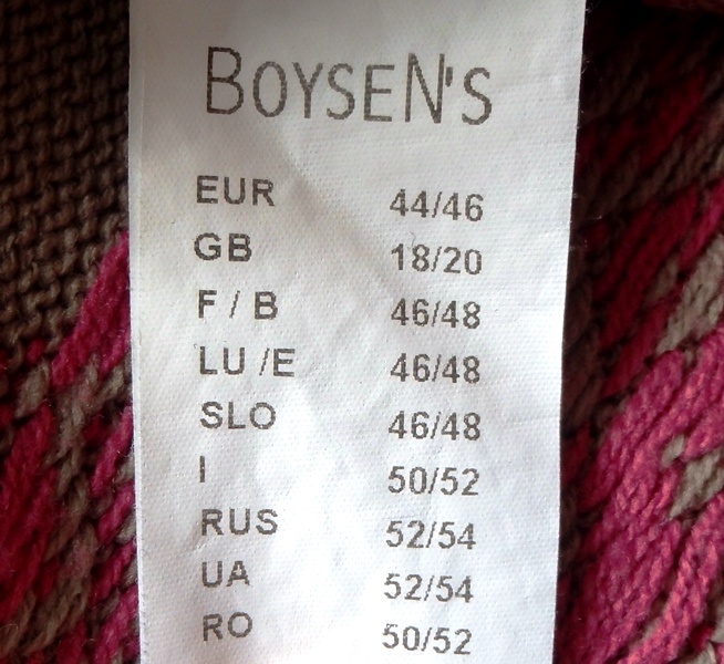 Ružovo hnedý sveter značky BOYSEN S, v. 44/46 - 11