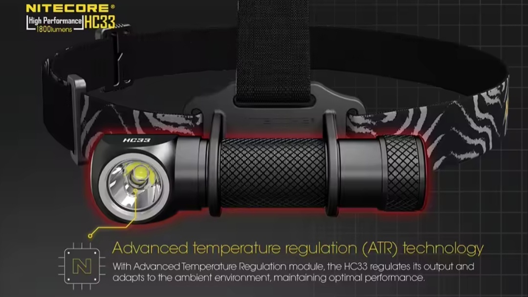 Vynikajúca Čelovka NITECORE HC33 až 1800 lumenov - 11
