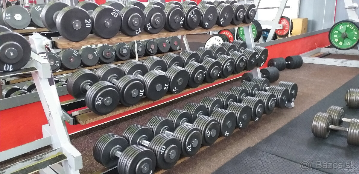 Profi pevné jednoruční činky 2 - 100kg NOVÉ - 11