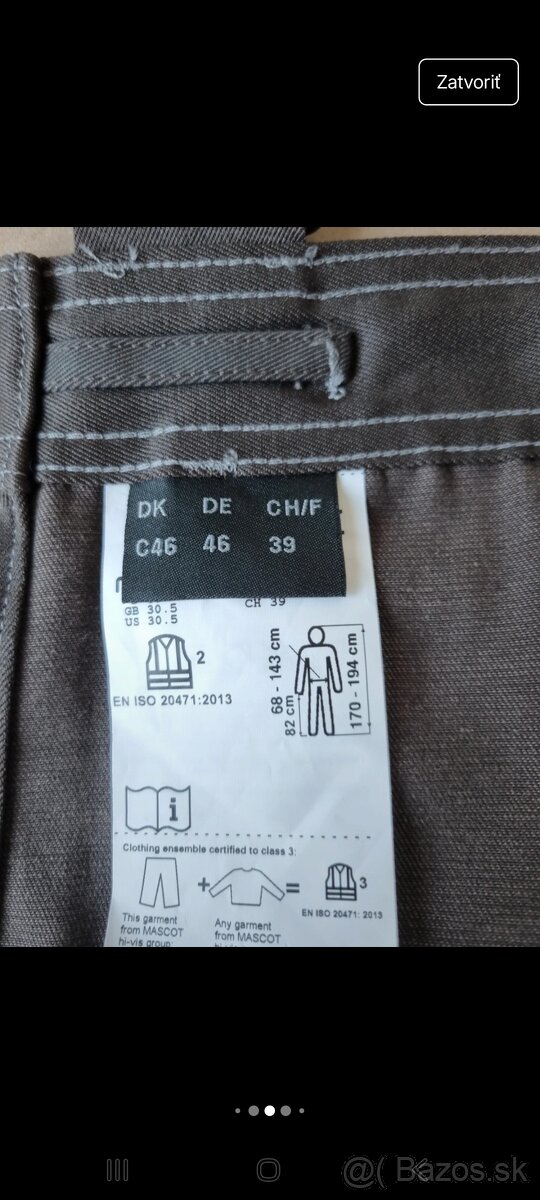 Pracovné nohavice Mascot Safe - 11