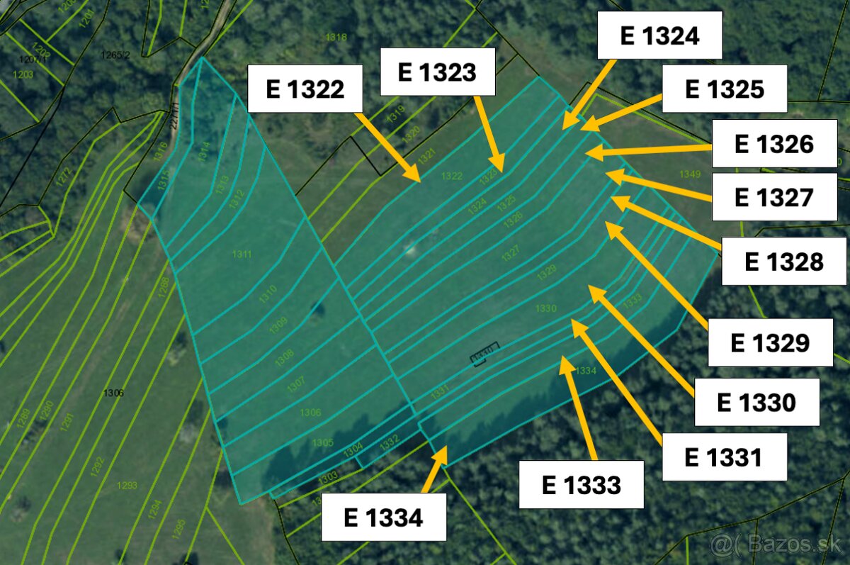 Omastiná – 9.909 m2 LESY a PASIENKY – PREDAJ - 11