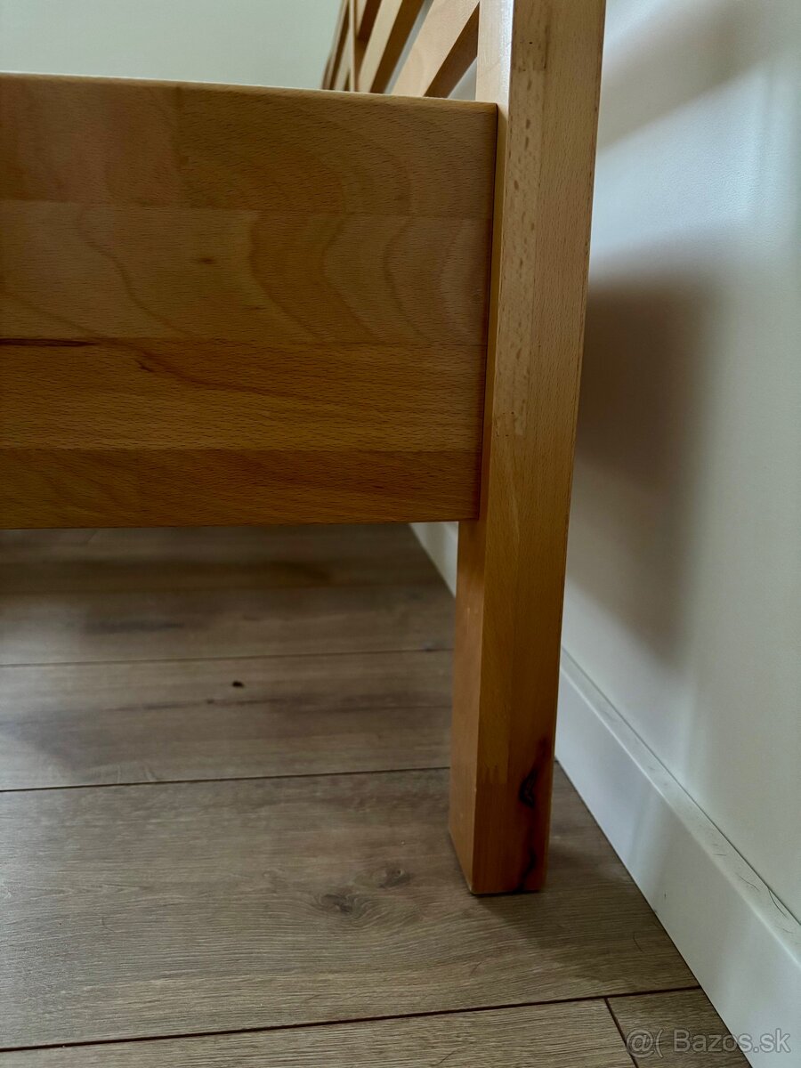 Manželská posteľ 180x200 masív + matrace - 11