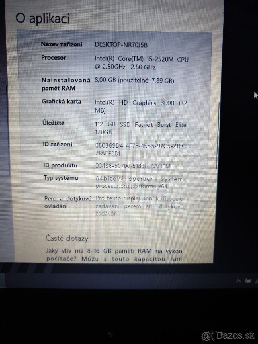 Lenovo x220 12,5" i5 2520M 8GB RAM Win 10 LTSC IoT 2032 - 11