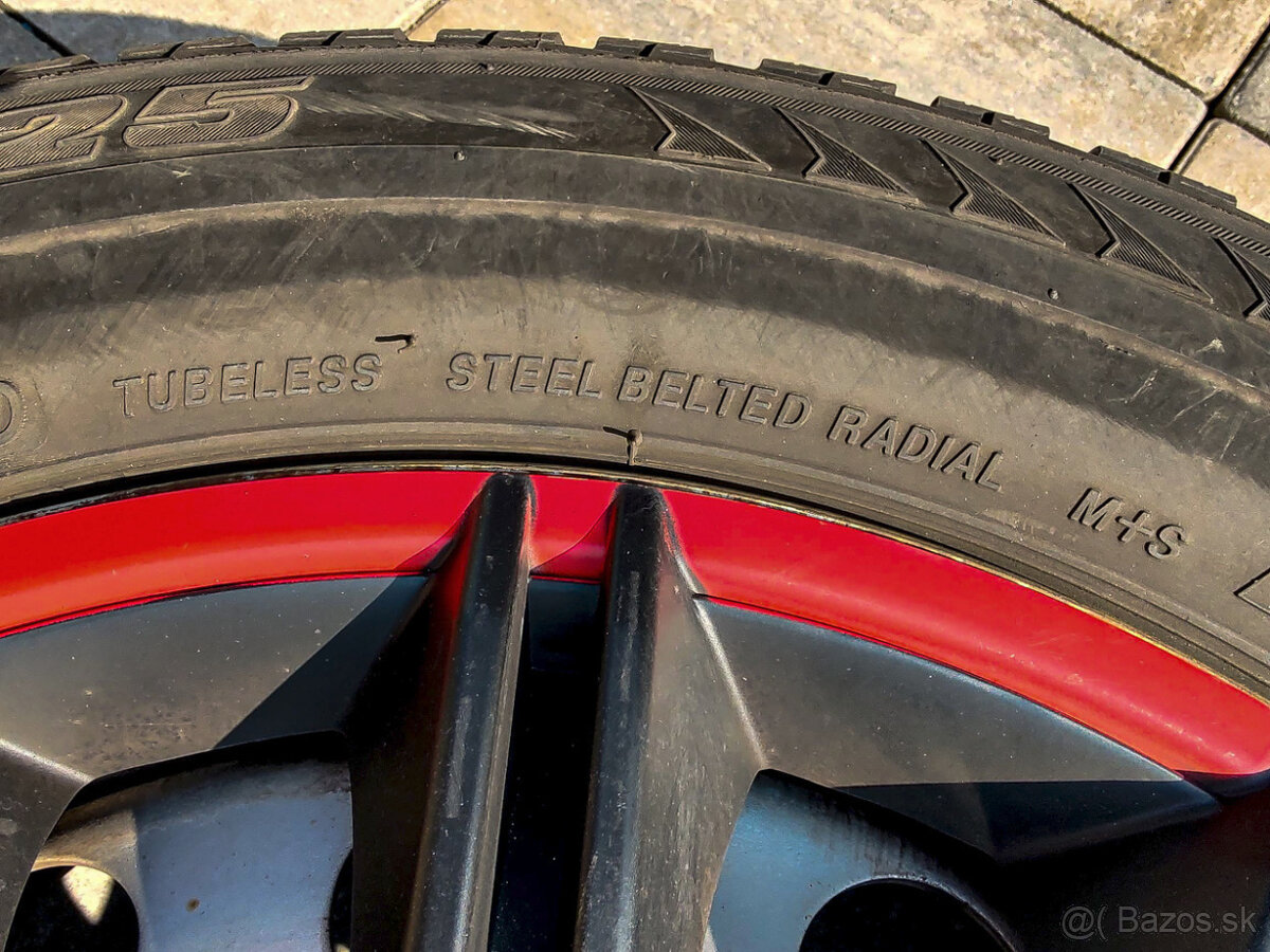 Sada 16" plechových diskov (s puklicami a pneu) - 11