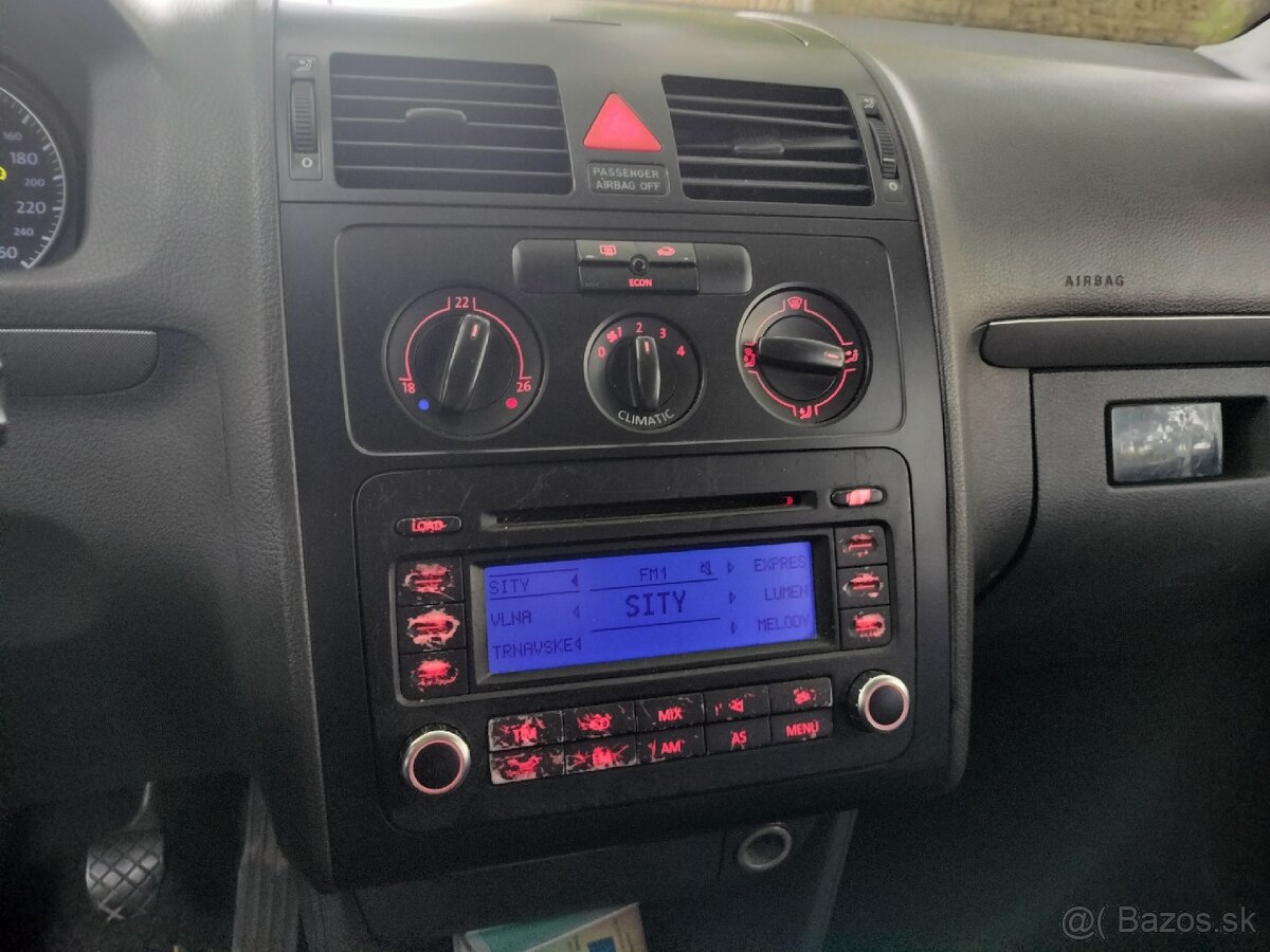 Volkswagen TOURAN 1.9 TDI ELEGANCE 77KW M6 ROK 2006 - 11