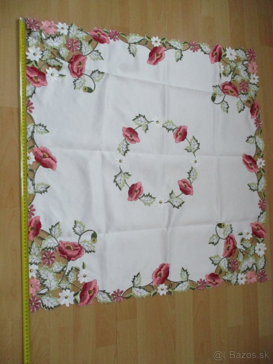 starožitnú vyšívanú dečku - obrus / 52 / - 11