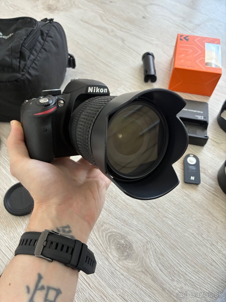 Nikon D3200 + dva objektívy , brašna, bohatá výbava - 11