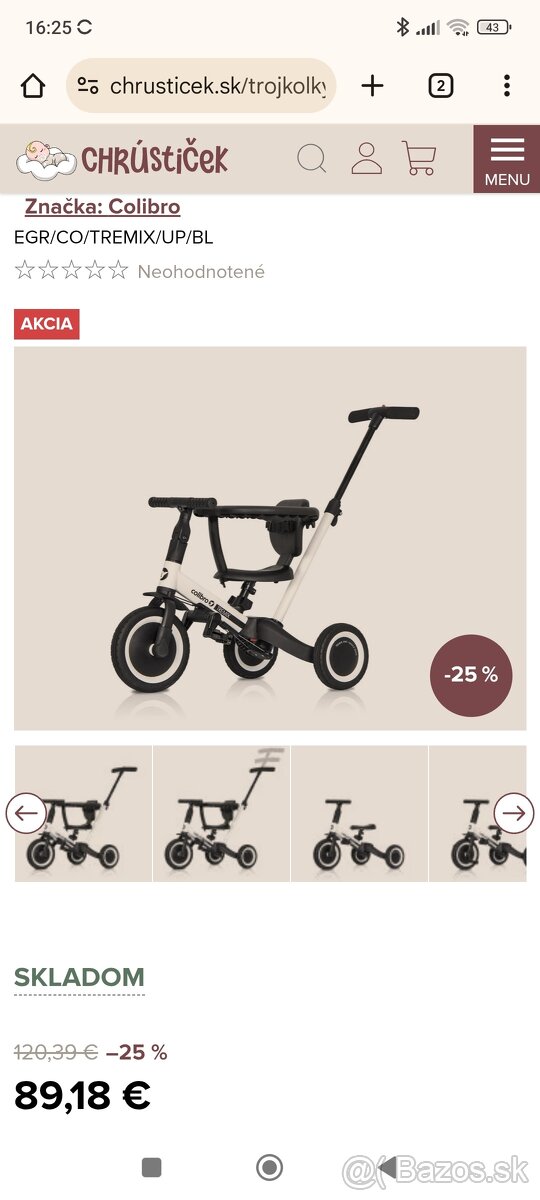 Trojkolka Colibro tremix 6v1 - 11