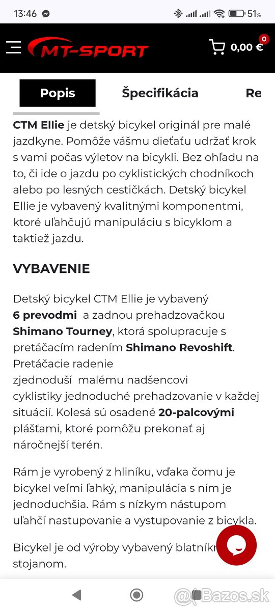 Dievčenský bicykel ctm (Sliač) - 11