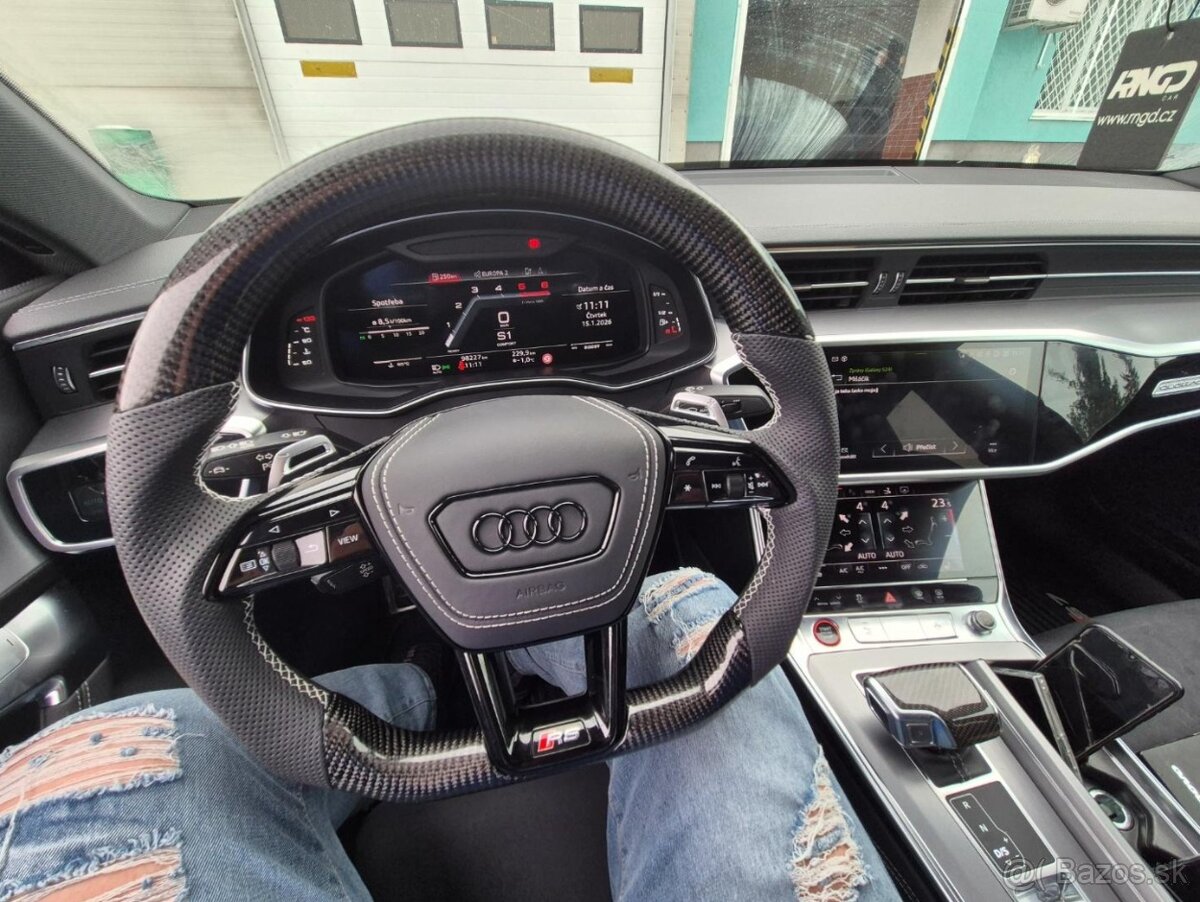 -AUDI VOLANT KARBONOVY A6 A7 C8 Q8 S8 SQ8 E-TRON - 11