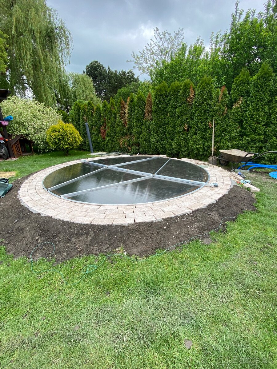 Zastrešenie bazéna 3,8m 4,2m 4,8m 7,2x3,3m prekrytie bazéna - 11