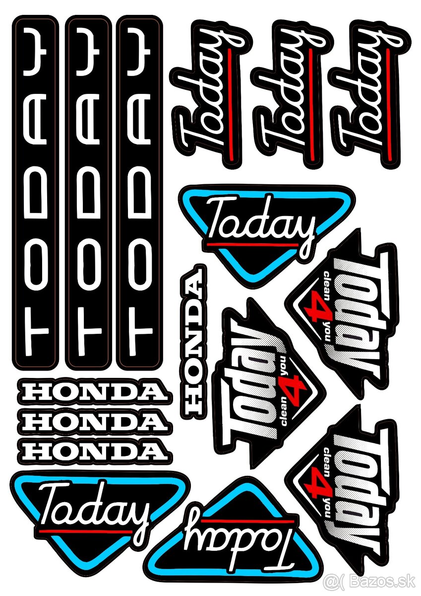 Predám nálepky Honda - 11