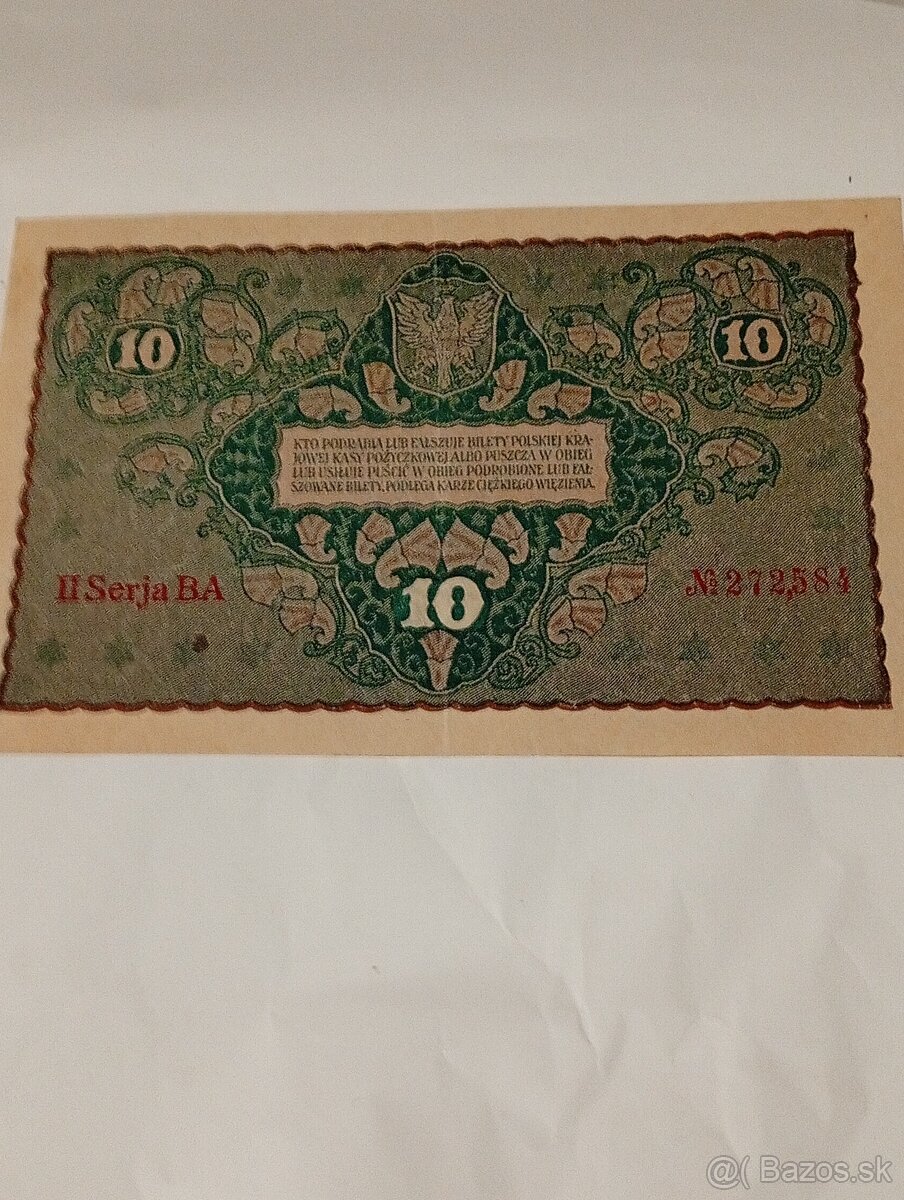 Predám vzacne Poľske Marky 1919 - 11