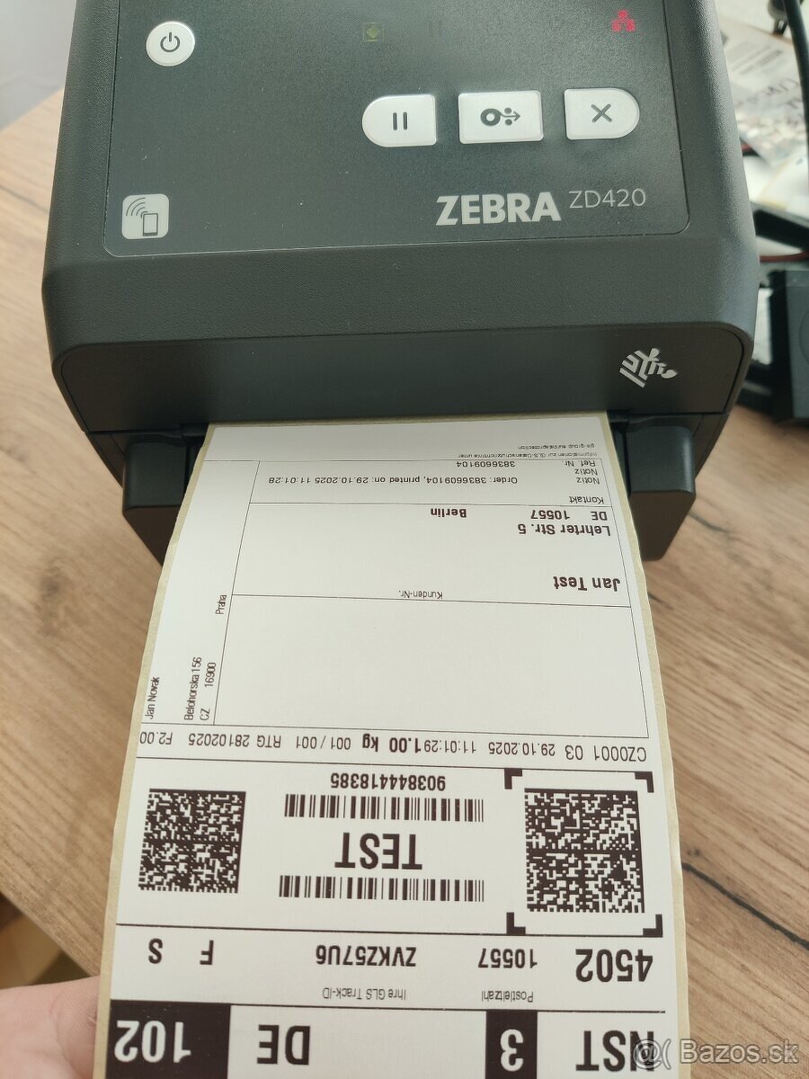 Tlačiareň etikiet Zebra ZD420 ZD 420 DT 203dpi Bluetooth LAN - 11