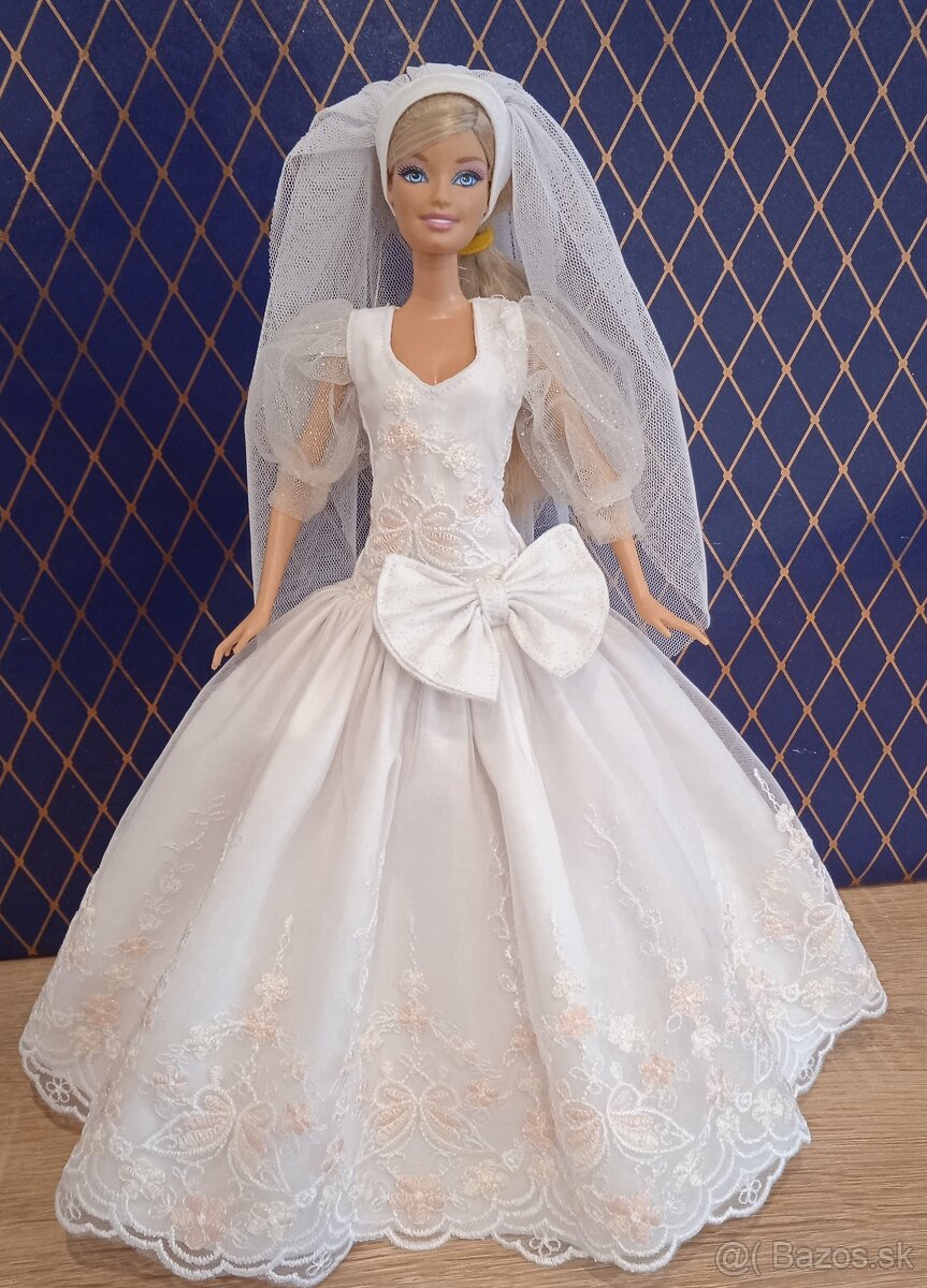 Barbie -svadobne šaty pre Barbie - 11