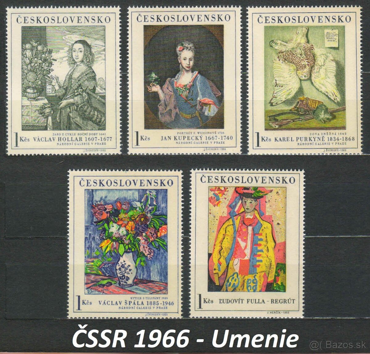 Poštové známky, filatelia: ČSR+ČSSR, slávne série A - 11