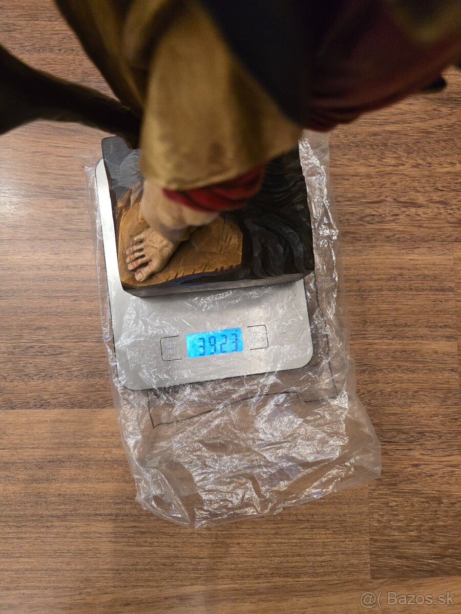 Socha sv. Krištofa s Ježiskom polychromia - 11