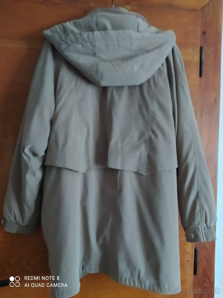 dámská kožená delší bunda (krátký kabát) -XL - 11