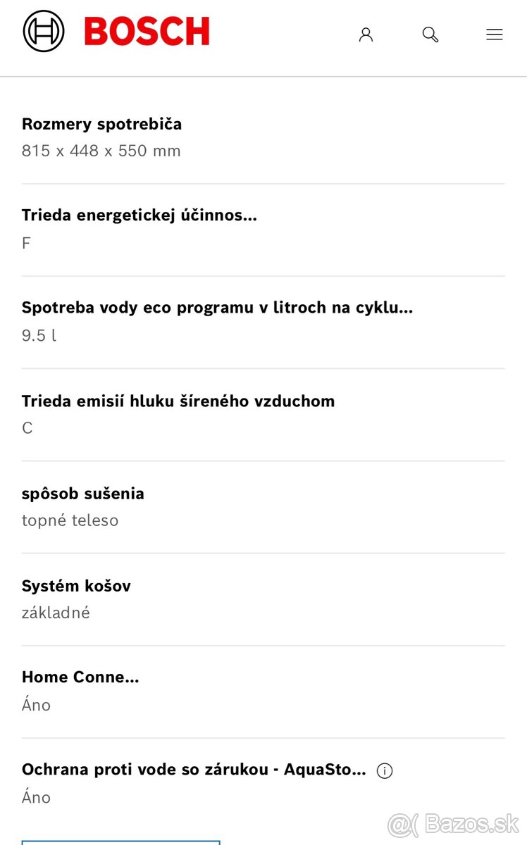 Predam BOSCH UMYVAČKU riadu - 11