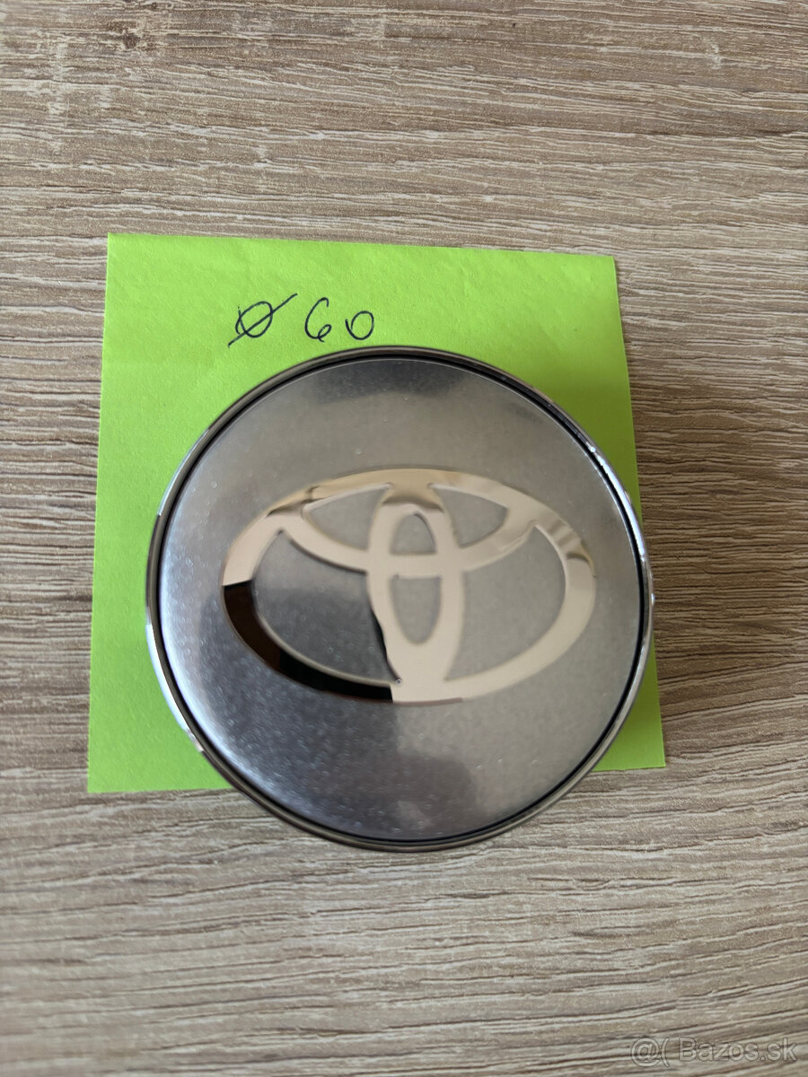 Stredové krytky (pukličky) Toyota priemeru 57,60 a 62 mm - 11