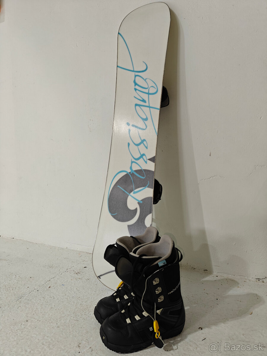DÁMSKY SNOWBOARD ROSSIGNOL 139CM + TOPÁNKY BURTON v.39 - 11