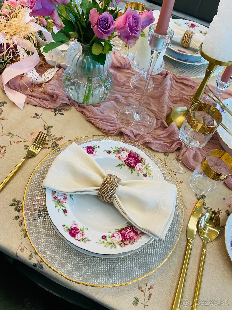 Vitrínová retro obedová súprava,posielam bezpečne - 11