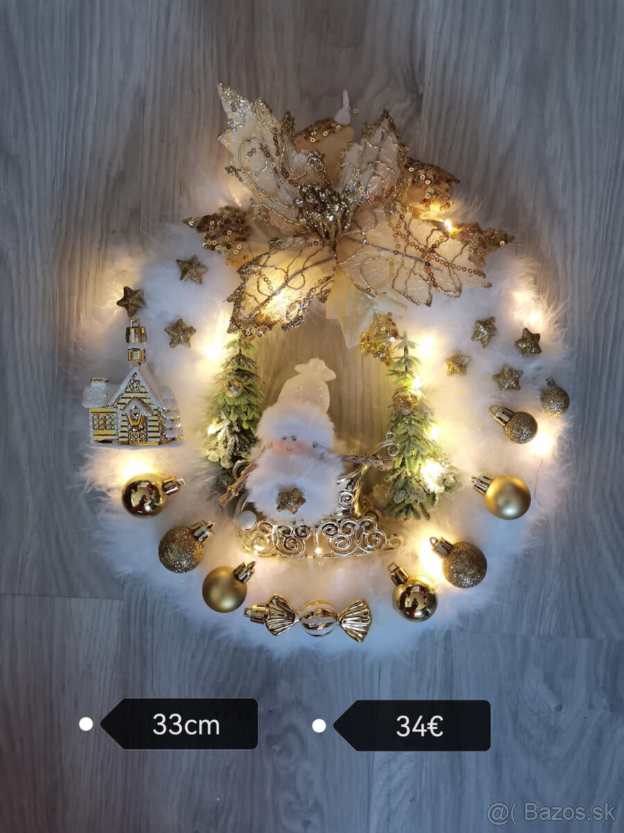 vianočný veniec na dvere 35cm - 11