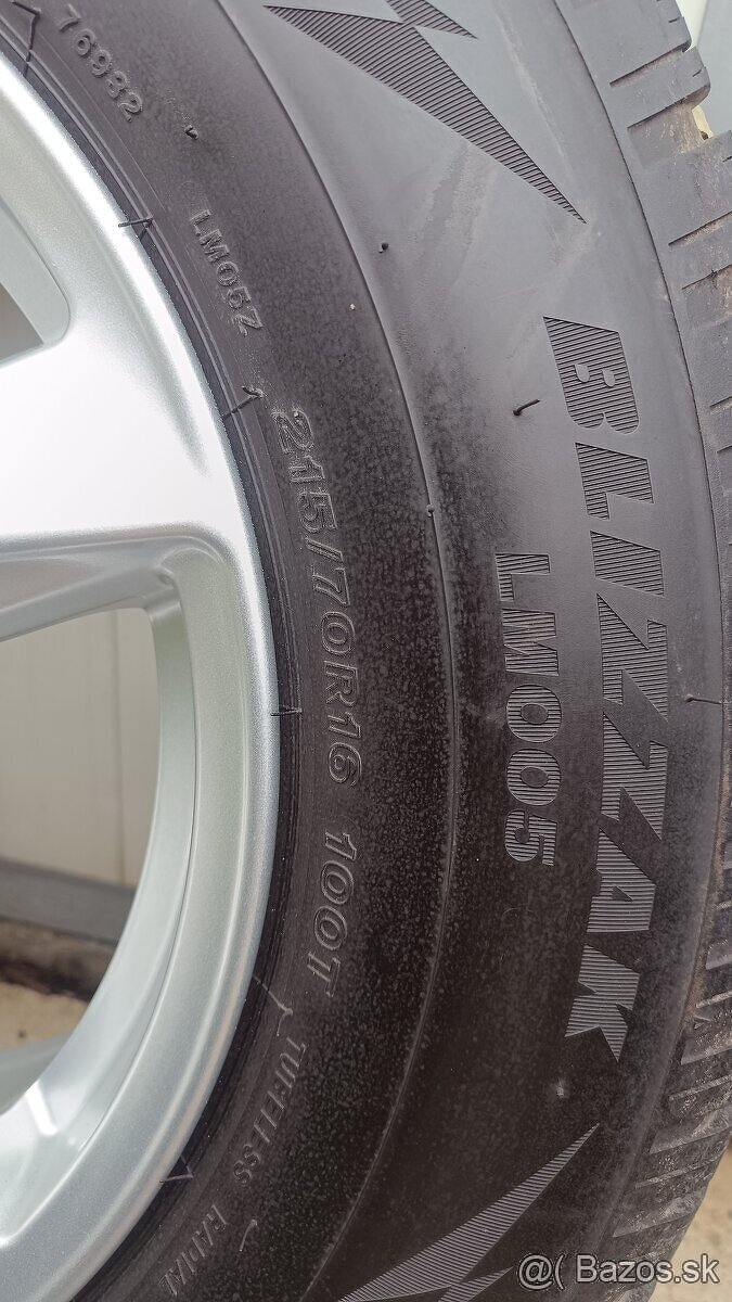 Sada elektrónov KIA 6,5Jx16H2 s pneu Bridgestone 215/70 R16 - 11
