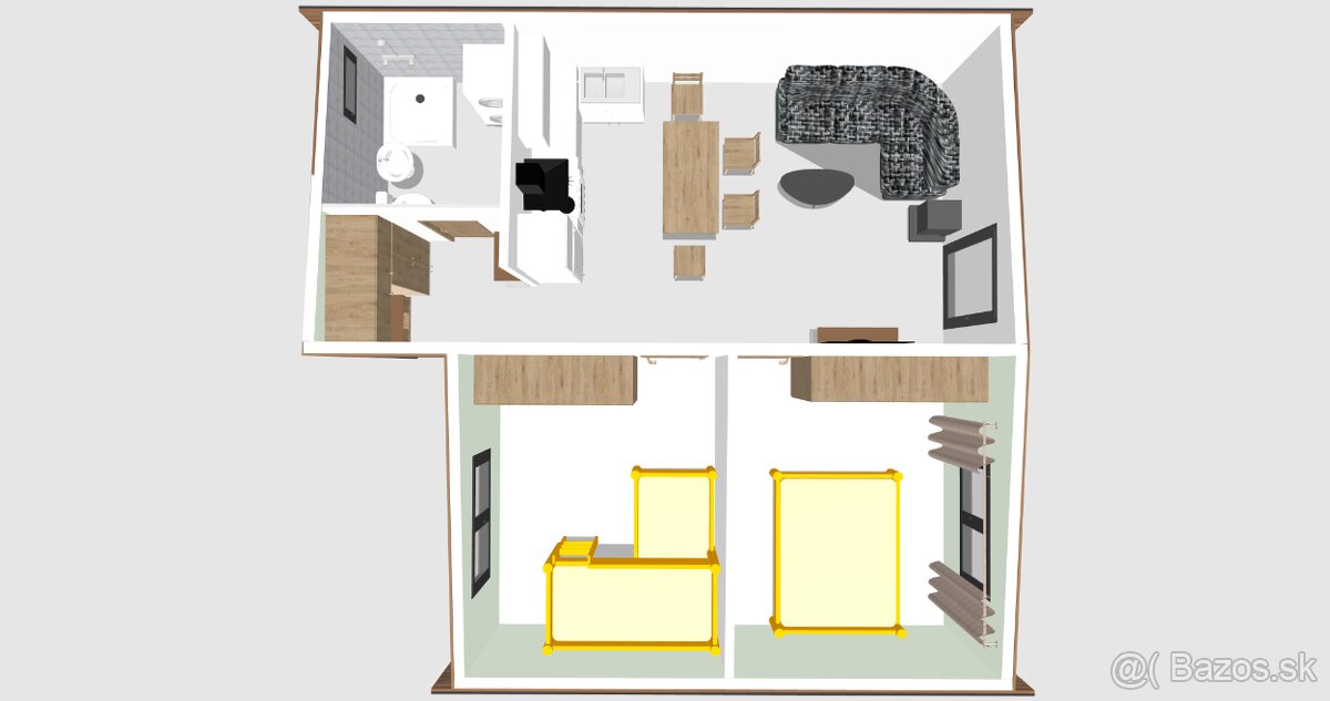 Stavebnica JAF 120/50AT - byt na pozemku. - 11