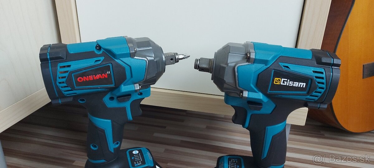 Rázový Aku uťahovák-ONEVAN,Gisam, pre Aku Makita batéria 18V - 11