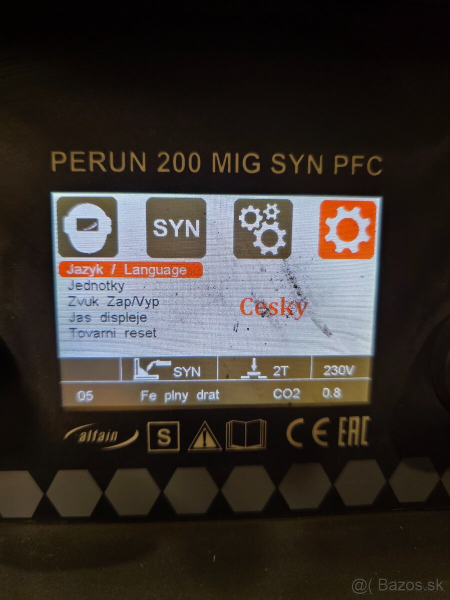Zváračka MIG/MAG AlfaIn perun MIG 200 PFC SYN pre CO2 - 11