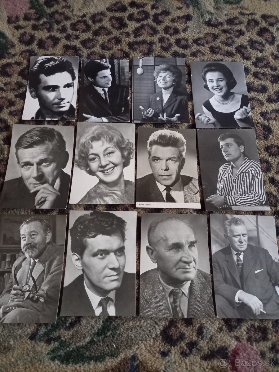 Retro pohľadnice hercov - 11