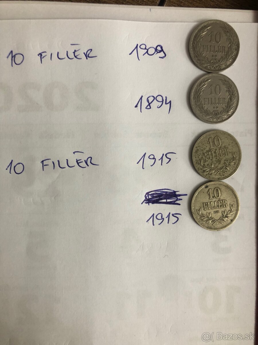 Mince (1894-1986/1,2,10 Fillér) - 11