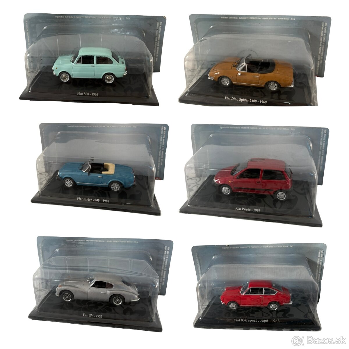 Kovové, zberateľské modely FIAT, mierka 1:43 - 11