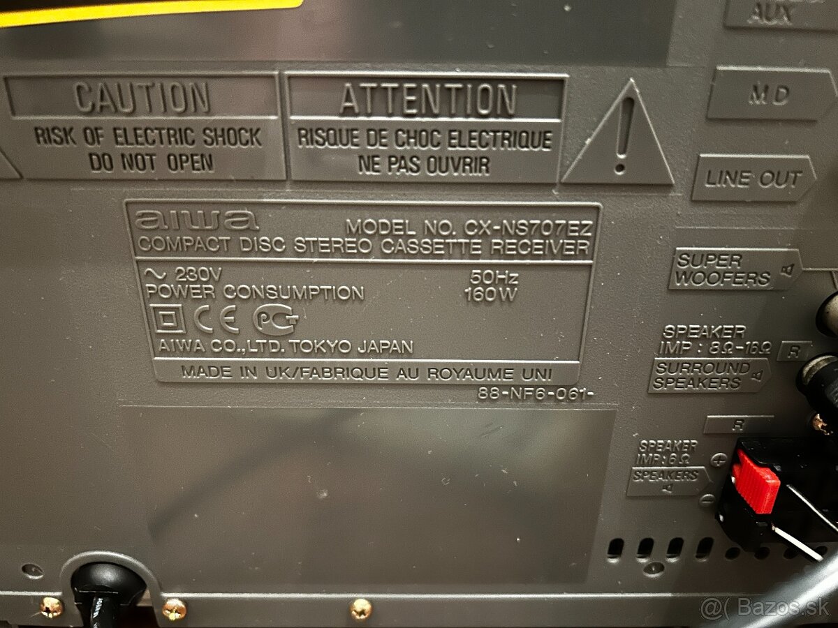 Predám hi-fi vežu AIWA NSX-S707 - 11