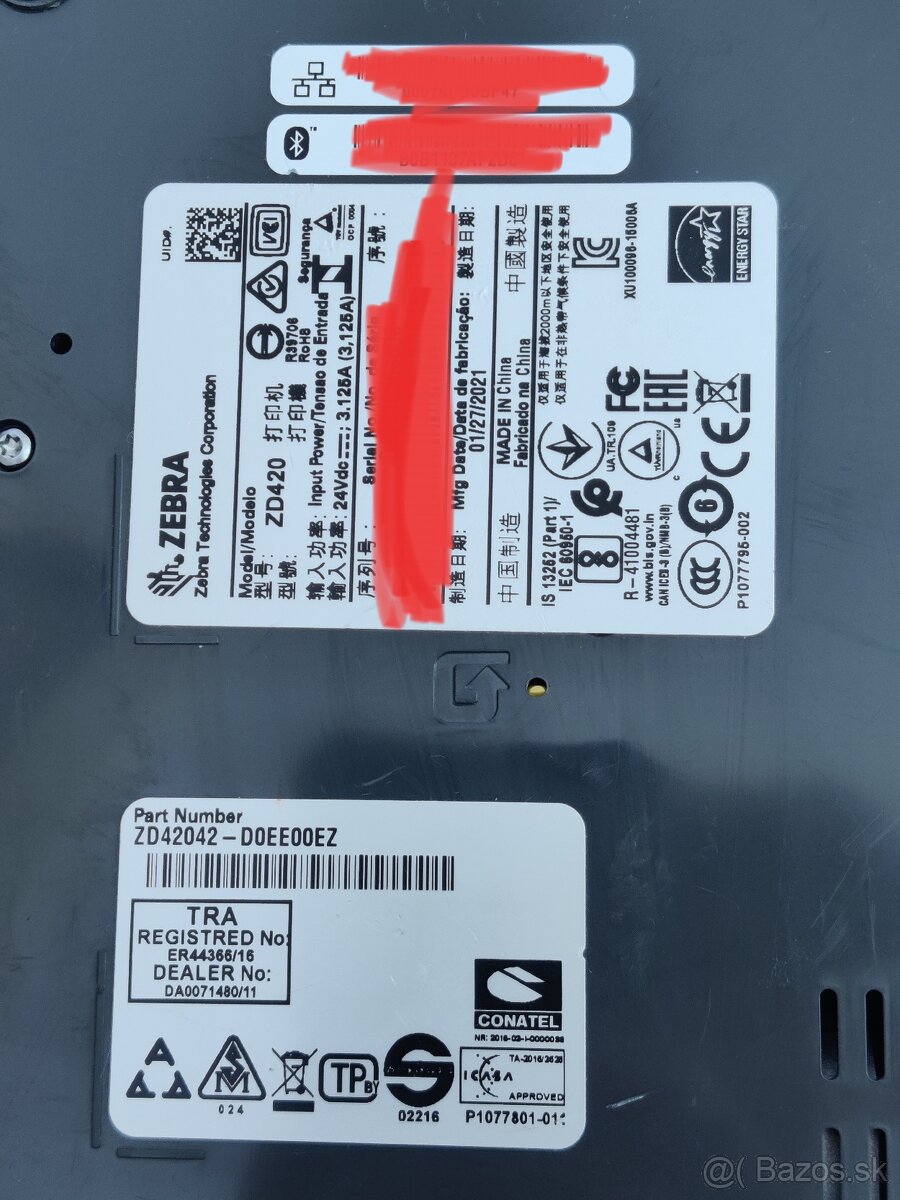 Tlačiareň etikiet Zebra ZD420 ZD 420 DT 203dpi Bluetooth LAN - 11