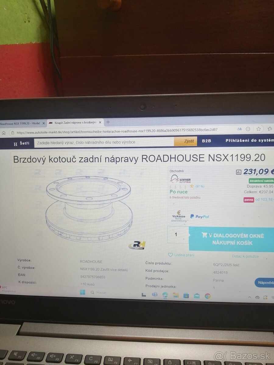 Brzdový kotouč ROADHOUSE BPW 430 - 11