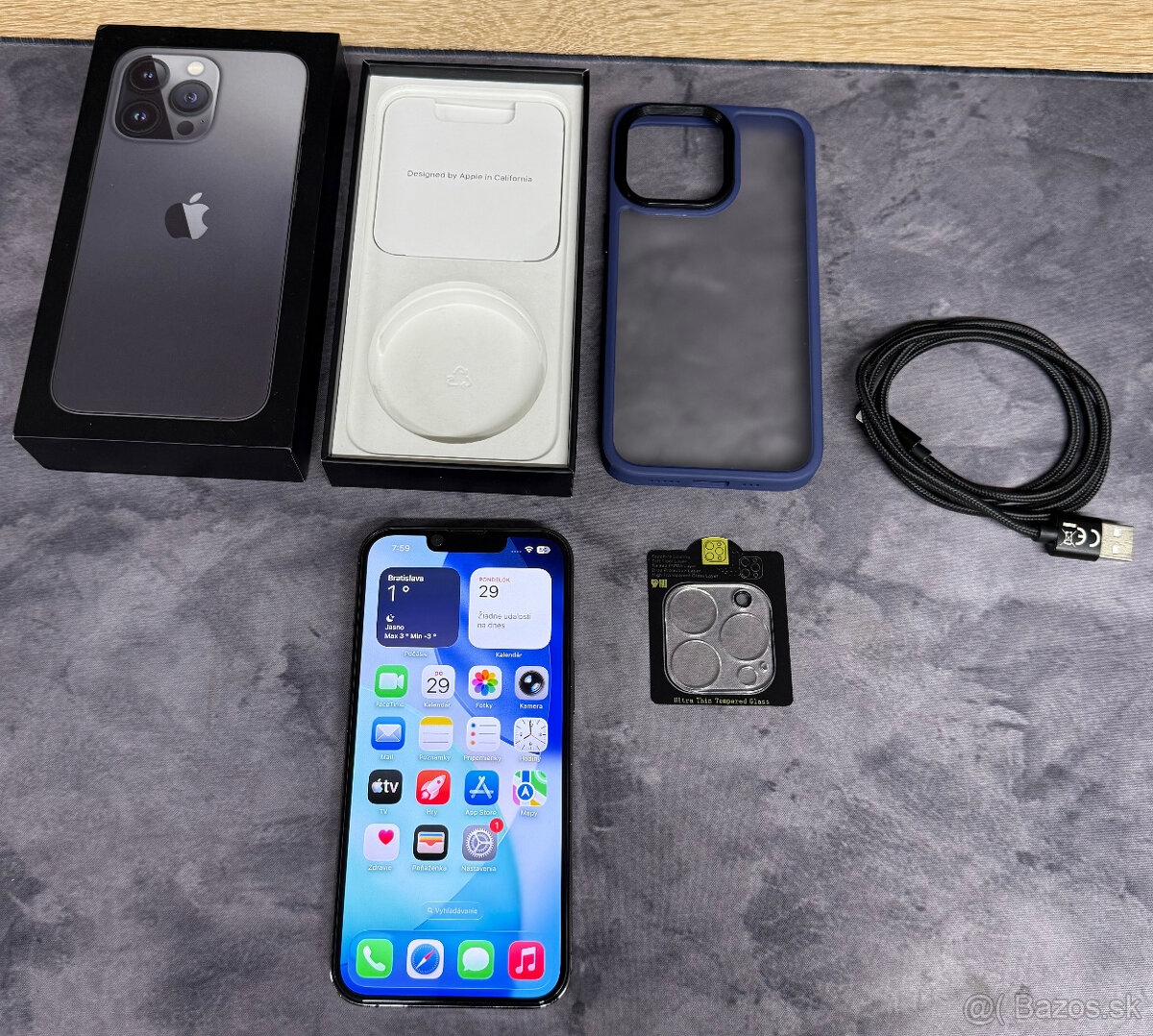 Apple iPhone 13 Pro 128 GB Graphite / nová Apple batéria - 11