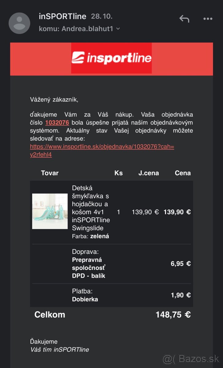 Detská šmykľavka s hojdačkou - 11